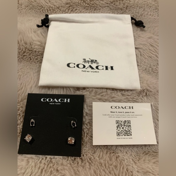 Coach Jewelry Coach Signature Stud Earring Set Poshmark